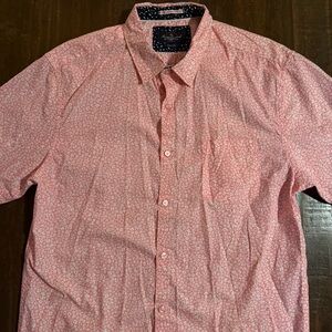 Across the Pond London-NYC Pink Floral Button-Up Shirt - XL